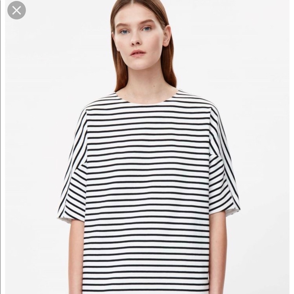 COS Black & White Stripe Dress